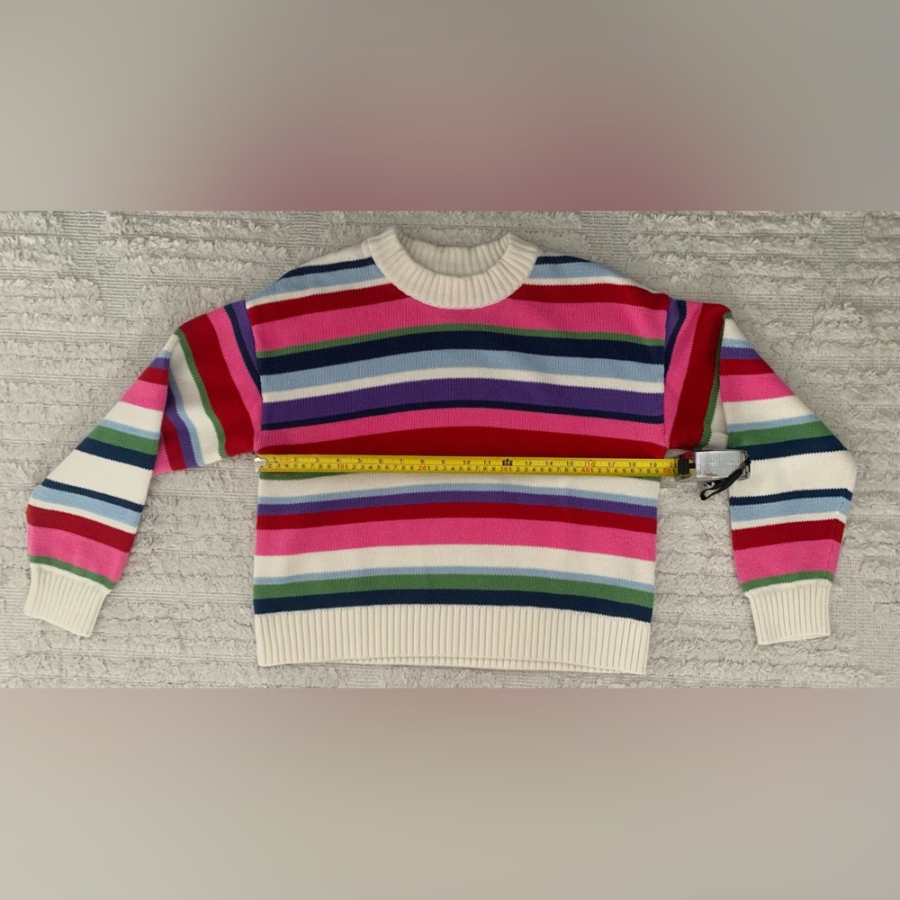 GAP Striped Multicolor Women's Sweater 100% Cotton (Size M) - Picture 8 of 9